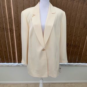 NWT - Dana Bachman (Plus) 100% Silk Blazer Jacket